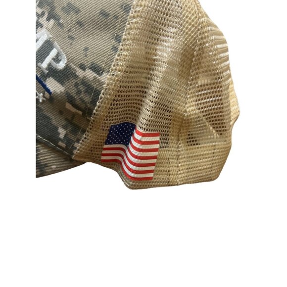 Trump 2020 Keep America Great Camo Mesh Trucker Hat Adjustable Embroidered - Picture 3 of 5